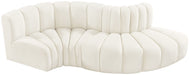 Arc - Velvet 4 Piece L-Shaped Modular Sofa - Simple Home Plus