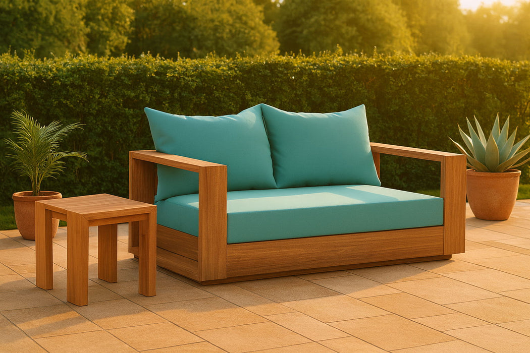Tulum - Water Resistant Outdoor Loveseat - Simple Home Plus