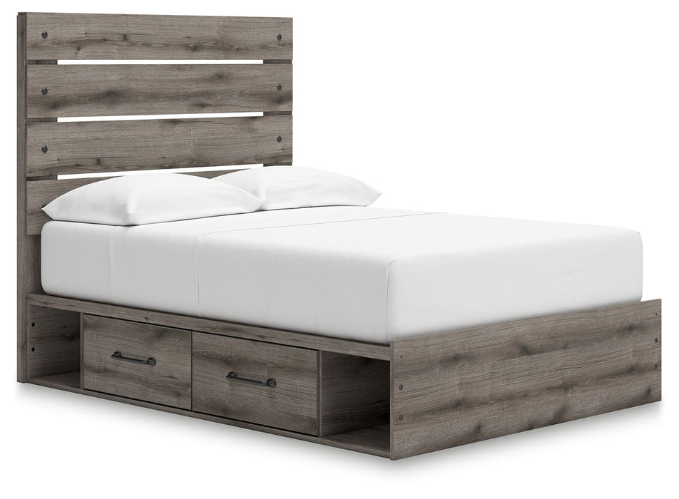Graystorm - Panel Bed With Storage - Simple Home Plus
