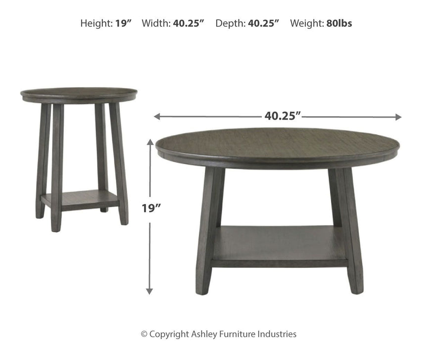 Caitbrook - Occasional Table Set (Set of 3) - Gray - Simple Home Plus