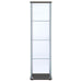 Bellatrix - 4-Shelf Clear Glass Curio Cabinet - Simple Home Plus