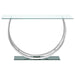 Danville - Rectangular U-Shaped Glass Top Table - Simple Home Plus