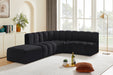 Arc - Velvet 5 Piece Corner Modular Sofa - Simple Home Plus