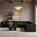 Rummi - Symmetrical Velvet Performance Fabric Upholstered 7 Piece Modular Sectional (With 3 Corner Chairs) - Simple Home Plus