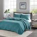 Keaton - Reversible Coverlet Set - Teal - Simple Home Plus