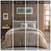 Alton - King Down Alternative Comforter Set - Taupe / Ivory - Simple Home Plus