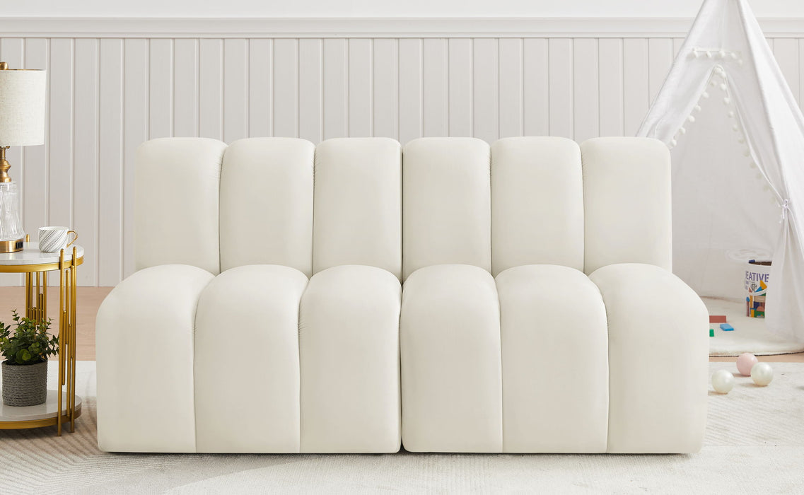 Arc - Velvet 2 Seats Modular Sofa - Simple Home Plus