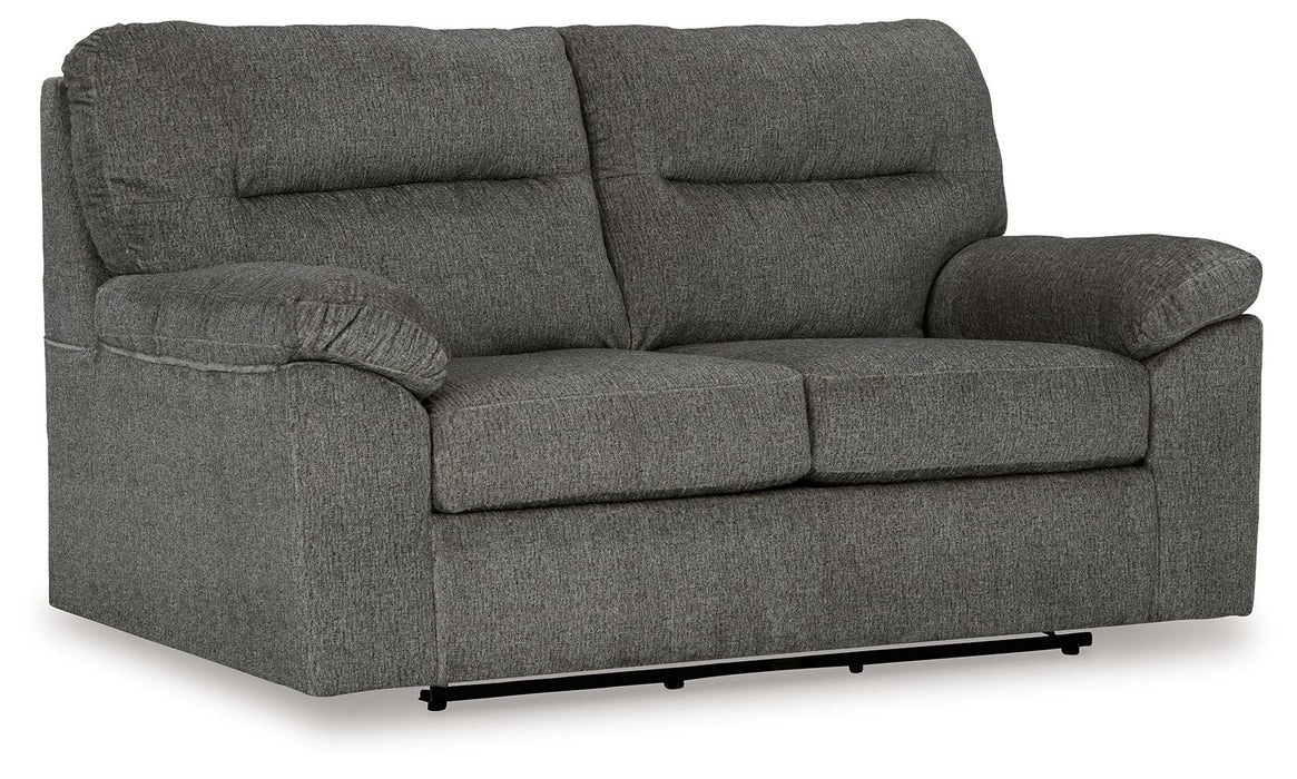 Bindura - Mineral - Glider Loveseat - Simple Home Plus