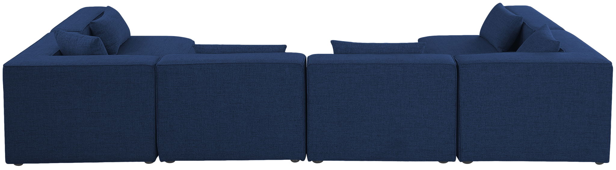 Cube - Linen 6 Piece Modular Armless Sectional - Simple Home Plus