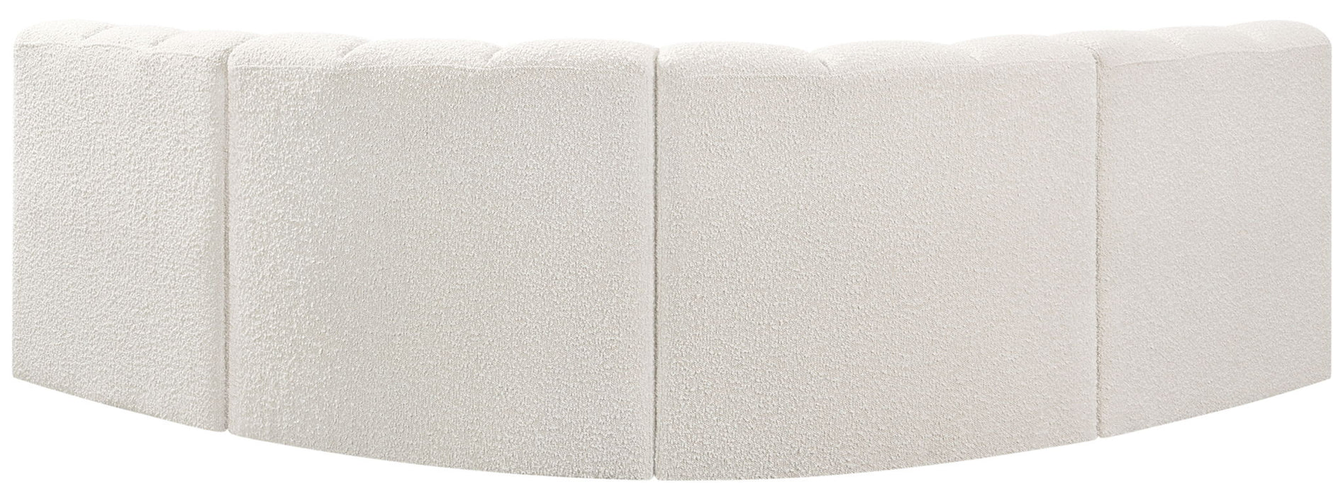 Arc - Boucle Fabric 4 Piece Corner Modular Sofa