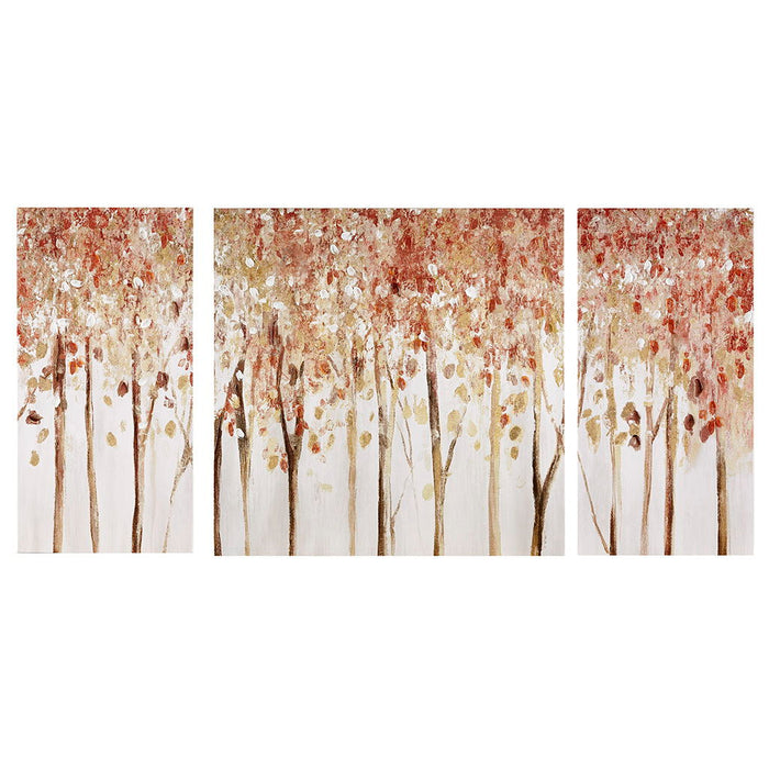 Autumn Forest - Canvas Art Palette Knife Embellishment (Set of 3) - Red - Simple Home Plus
