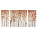 Autumn Forest - Canvas Art Palette Knife Embellishment (Set of 3) - Red - Simple Home Plus