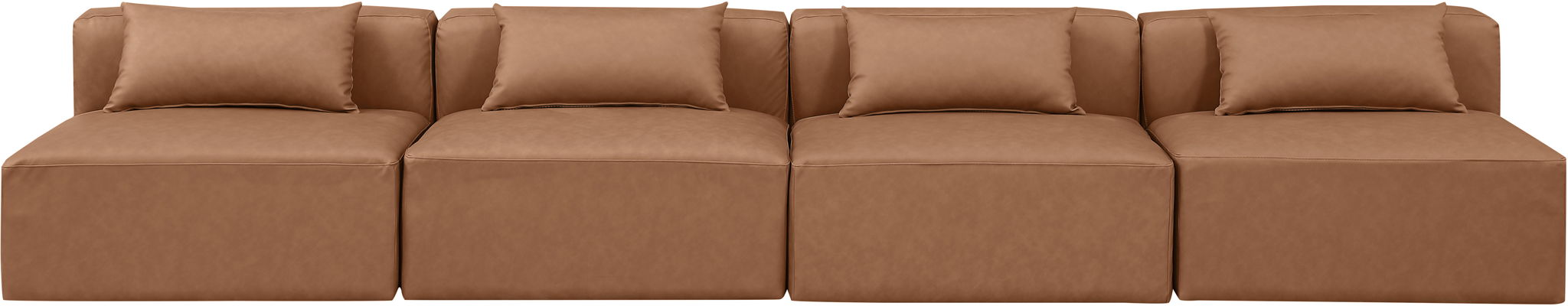 Cube - Modular 4 Seat Armless Sofa - Simple Home Plus