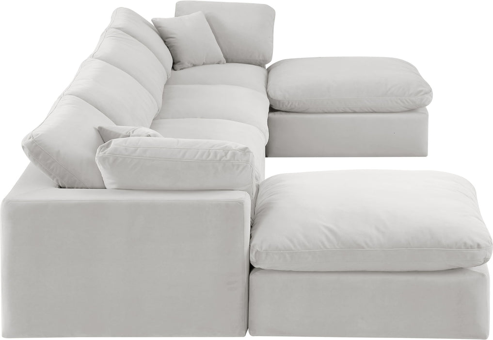 Comfy - 6 Piece Velvet Modular Double Chaise Sectional - Simple Home Plus