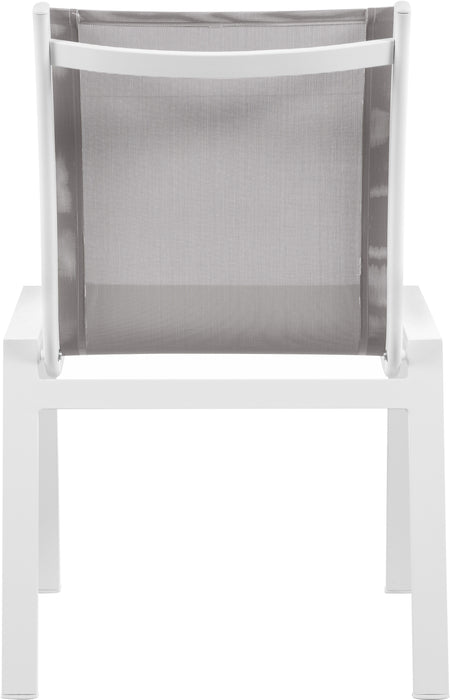 Nizuc - Outdoor Patio Dining Chair With White Frame (Set of 2) - Simple Home Plus
