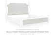 Rowlenstown - Queen Poster Headboard/Footboard Panels - Antique White - Simple Home Plus
