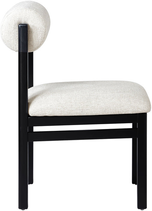 Roundhill - Fabric Dining Chair (Set of 2) - Black Frame - Simple Home Plus