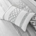 Bennett - King Piece Comforter (Set of 7) - Gray - Simple Home Plus