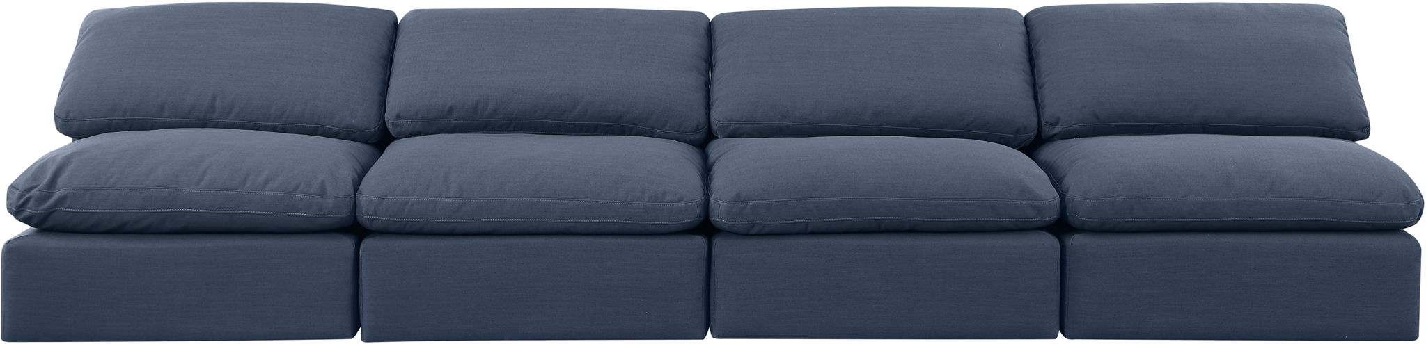 Indulge - Linen 4 Seat Modular Armless Sofa - Simple Home Plus