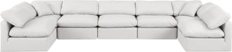 Indulge - Faux Leather 7 Piece Modular U-Shaped Sectional - Simple Home Plus