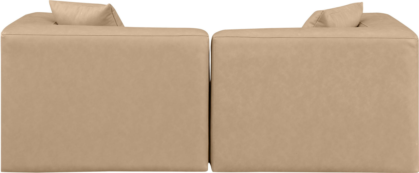 Cube - Modular 2 Piece Sofa - Tan - Simple Home Plus
