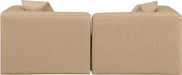 Cube - Modular 2 Piece Sofa - Tan - Simple Home Plus