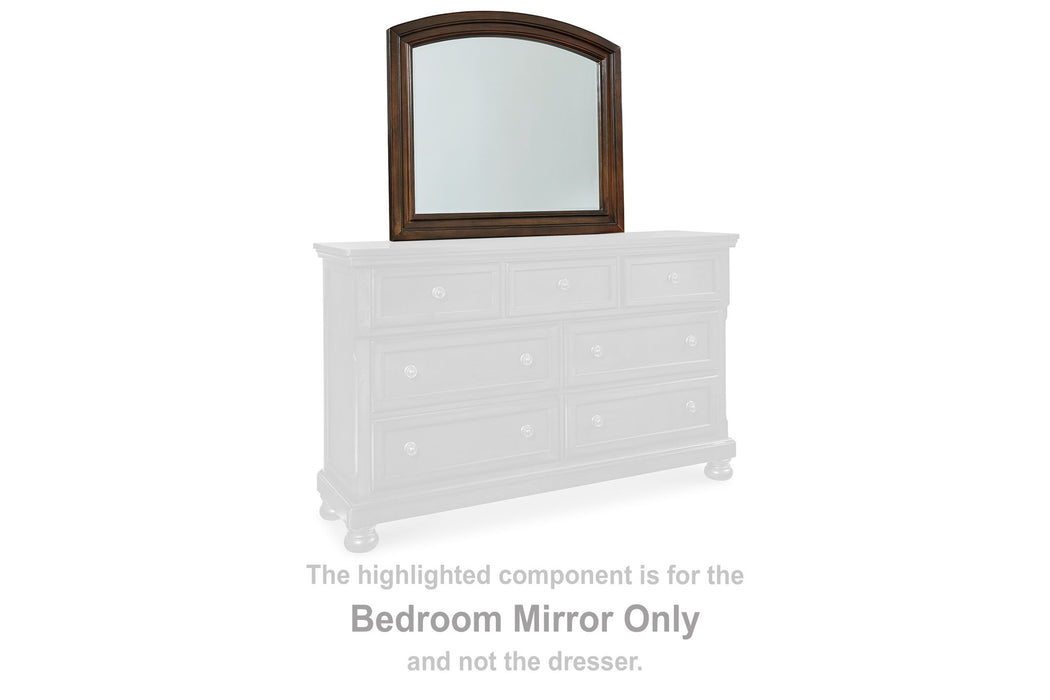 Porter - Bedroom Mirror - Rustic Brown - Simple Home Plus