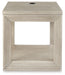 Marxhart - Bisque - Square End Table - Simple Home Plus