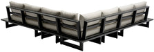 Maldives - 5 Piece Water Resistant Outdoor Patio Modular Sectional With Gray Base - Simple Home Plus