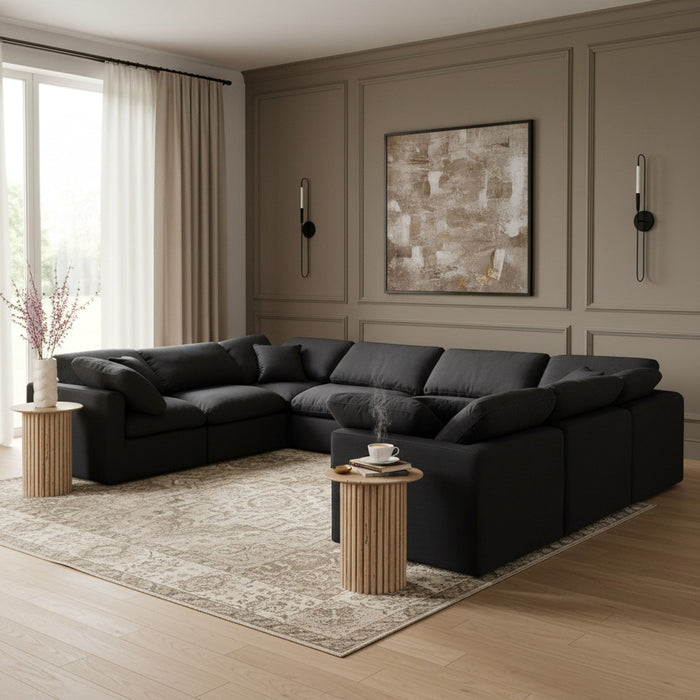 Indulge - Linen 8 Piece Modular Sectional - Simple Home Plus