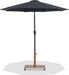 Fiji - Aluminum Patio Umbrella With Square Teak And Black Base - Simple Home Plus