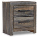 Drystan - Brown / Beige - Two Drawer Night Stand - Simple Home Plus