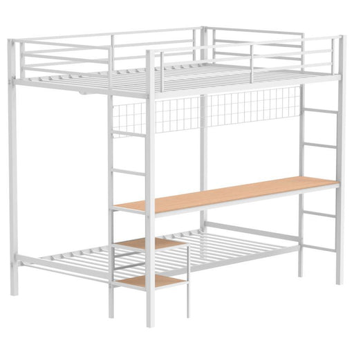 Campus - Metal Workstation Bunk Bed - Simple Home Plus