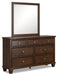 Danabrin - Brown - Dresser And Mirror - Simple Home Plus