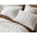 100% Linen - Full/Queen Linen Garment Washed Quilt Set - White - Simple Home Plus