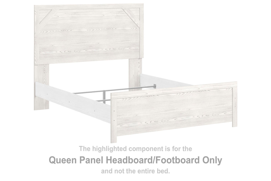 Gerridan - Queen Panel HDBD/Ftbd - White / Gray - Simple Home Plus