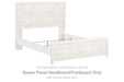 Gerridan - Queen Panel HDBD/Ftbd - White / Gray - Simple Home Plus