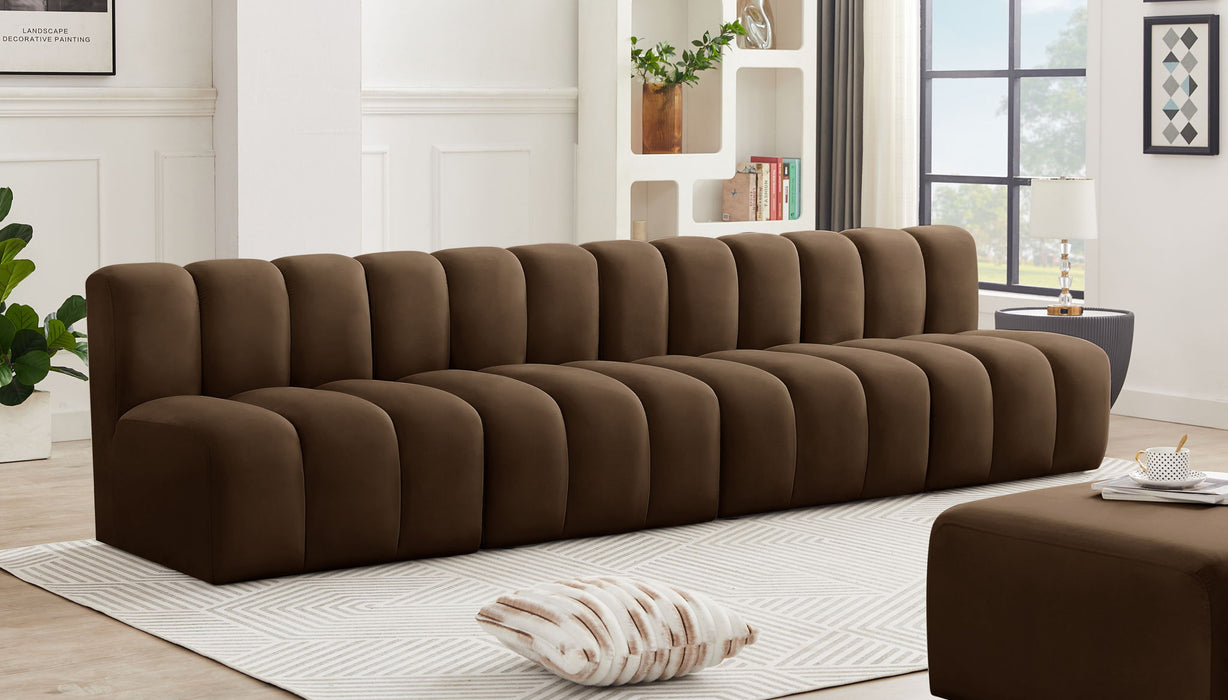 Arc - Velvet 4 Seats Modular Sofa - Simple Home Plus