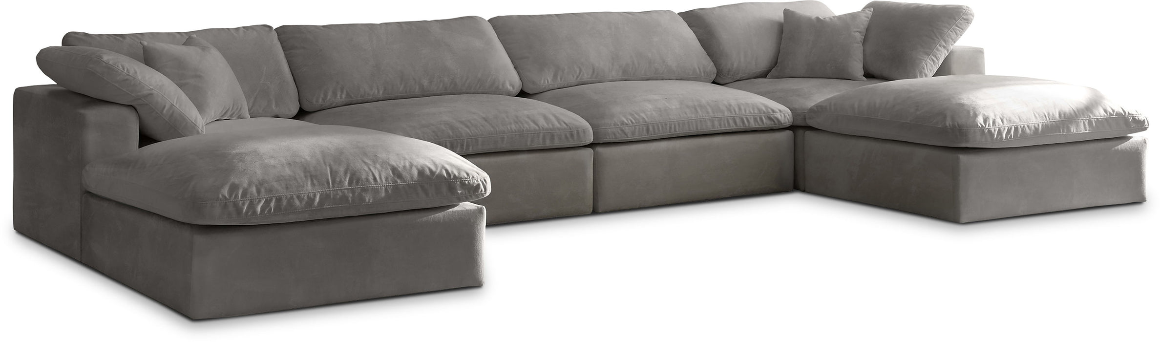 Cozy - 6 Piece Modular Double Chaise Sectional - Simple Home Plus