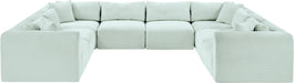 Shaggy - 8 Piece Modular U-Shaped Sectional - Simple Home Plus