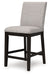 Neymorton - Upholstered Barstool (Set of 2) - Dark Grayish Brown - Simple Home Plus