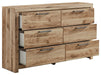 Hyanna - Tan Brown - Six Drawer Dresser - Simple Home Plus