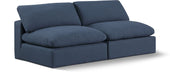 Comfy - Linen Modular Armless Sofa 2 Seats - Simple Home Plus