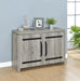 Enoch - 2 Door Engineered Wood Accent Cabinet - Gray Driftwood - Simple Home Plus