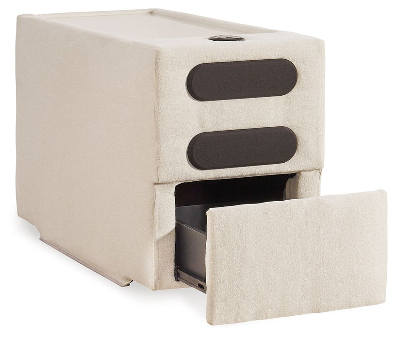 Modmax - Console With Audio System - Oyster - Simple Home Plus