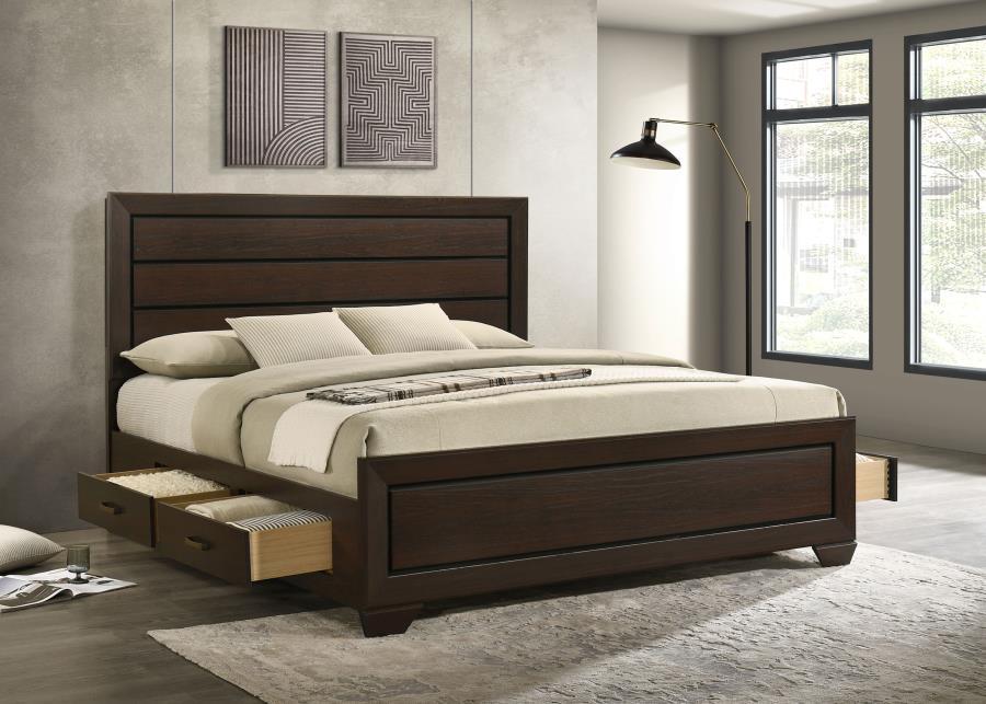 Kauffman - Wood Storage Panel Bed - Simple Home Plus
