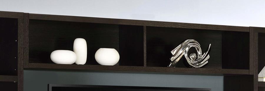 Lewes - Bridge With 2 Encased Storage Compartments - Cappuccino - Simple Home Plus