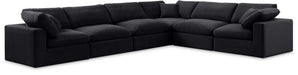 Comfy - 6 Piece Velvet Modular Corner Sectional - Simple Home Plus