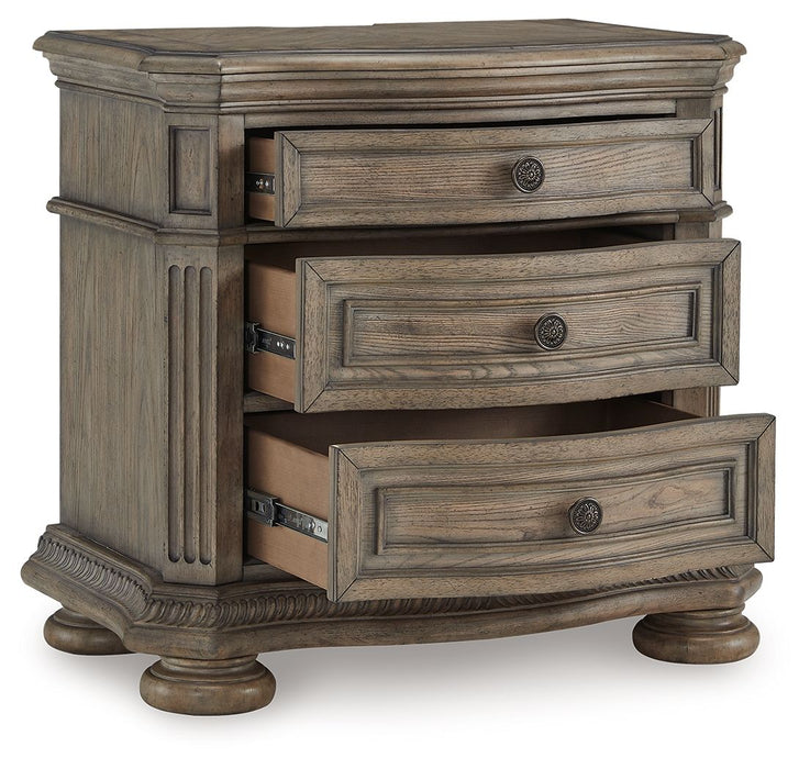 Ardenfield - Light Brown - Three Drawer Night Stand - Simple Home Plus