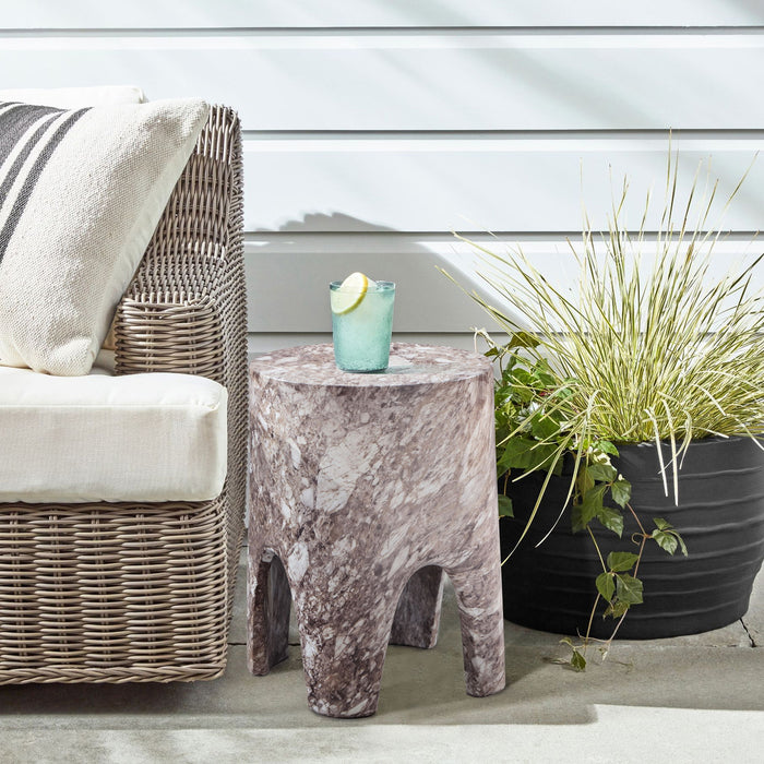 Foligno - Concrete End Table - Simple Home Plus